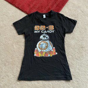 Star Wars Misses S BB-8 Candy Corn Halloween Tee